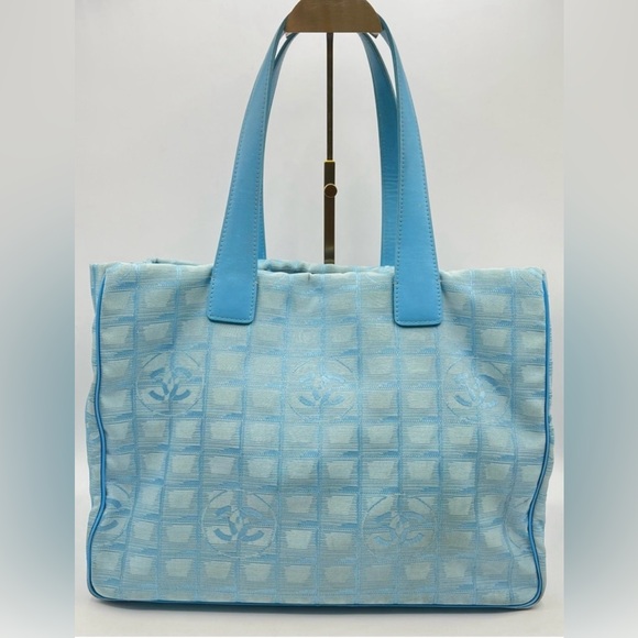 Chanel “Travel Line” Nylon Leather Tote Bag - Picture 1 of 9